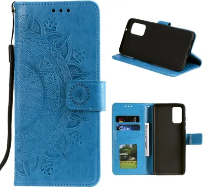Image de Housse pour Samsung Galaxy M31s Housse Flip Case Cover Housse de protection Mandala Bleu