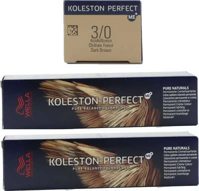 Produktbild von Wella Koleston 2 x 60 ml 3/0 dunkelbraun Set