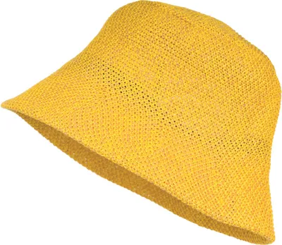 Produktbild von styleBREAKER Damen Papierstroh Sonnenhut | faltbarer Fischerhut | leichter Bucket Hat mit Schweißband | Sommerhut mit Krempe als Sonnenschutz für Outdoor Strand Freizeit