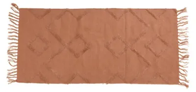 Zdjęcie produktu dla Bawełniany dywan z frędzlami, 70 x 140 cm