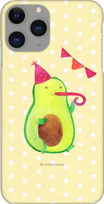 Produktbild von Mr. & Mrs. Panda Iphone 11 Pro Handyhülle Avocado Geburtstag - Gelb Pastell - Geschenk, Premium Kunststoff, Frucht, Handy Case, Überraschung, Feier, Party
