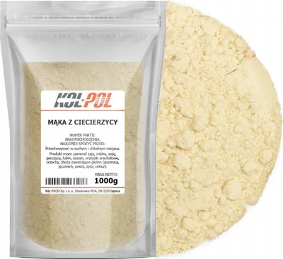 Zdjęcie produktu dla MĄKA Z CIECIERZYCY 1kg Cieciorka naturalna świeża wysoka jakość Kol-Pol