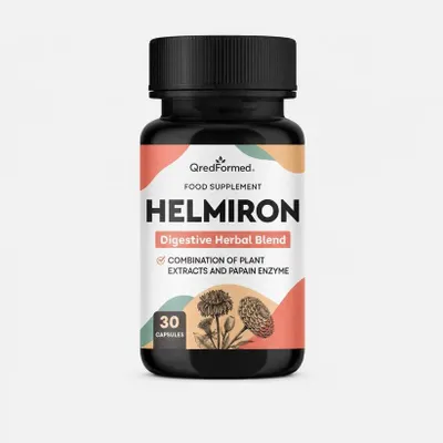 Zdjęcie produktu dla Helmiron – Naturalny suplement wspomagający trawienie i codzienne samopoczucie – 30 kapsułek