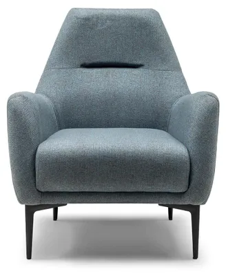Produktbild von Sessel Ohrensessel Stoffsessel Grau Polster Wohnzimmer Einsitzer Sitz