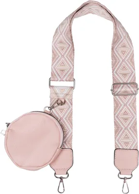 Produktbild von styleBREAKER Taschen Schulterriemen verstellbar geometrisch gemustert mit kleiner Börse, Wechsel Taschengurt, Handyband, Handykette 02013035