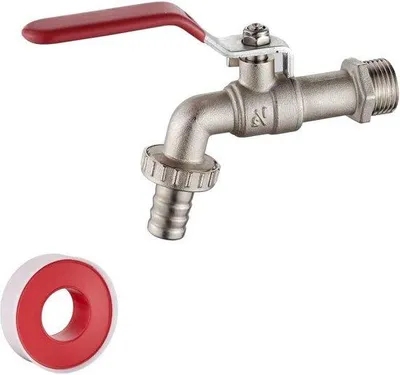 Produktbild von Grau Wandhahn mit 1/2 Zoll Anschluss aus Messing