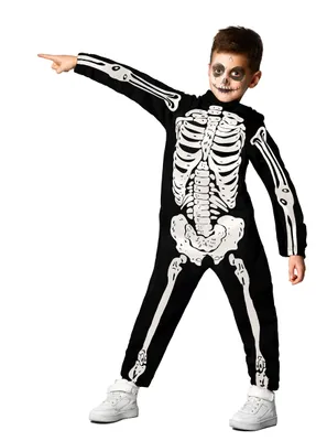 Productafbeelding van Ciao - Skelettenkostuum, verkleedpak voor jongens (maat 5-7 jaar)