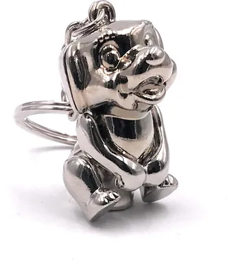 Produktbild von Onwomania Schlüsselanhänger Hund beweglich Tier Haustier Vierbeiner Metall Anhänger Charm