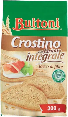 Produktbild von 6x Buitoni Crostino con farina Integrale Croutons mit Vollkornmehl Snacks 300g reich an Ballaststoffen