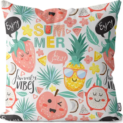Produktbild von VOID Sommer Ananas Pool Party Kissenbezug Kissenhülle sofa couch wohnzimmer dekoration wasserfest Outdoor Garten Kissen bezug deko