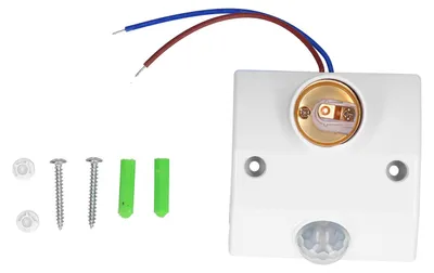 Obrázok produktu pre E27 indukčná pätica, energeticky úsporné telo, infračervená senzorová žiarovka, 50 W, AC90 V-240 V