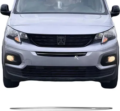Zdjęcie produktu dla Listwy osłony chłodnicy Listwy osłony chłodnicy do Peugeot Rifter 2018-2025 stal nierdzewna srebrny