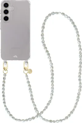 Produktbild von Pearlfection Transparant Cord Hülle - Long cord - Kompatibel mit Samsung Galaxy S25