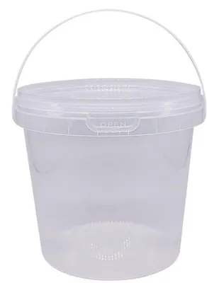 Productafbeelding van 40 Stuks Plastic Voedsel Emmers met Deksel - Herbruikbare Voedselopslagcontainers 1 Liter