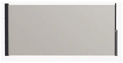 Image de Store enroulable latéral | Couleur : gris clair | Dimensions : 300 x 12,5 x 140 cm