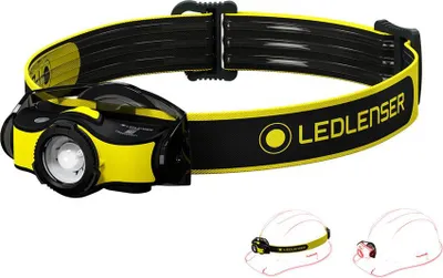 Produktbild von Ledlenser iH5R, Stirnband-Taschenlampe, Schwarz, Gelb, IPX4, 400 lm, 180 m, 35 h