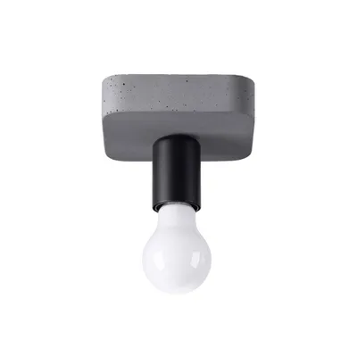 Produktbild von Deckenleuchte TAVO 1 1xE27 15W Beton 10x13.5x13.5cm Sollux Lighting