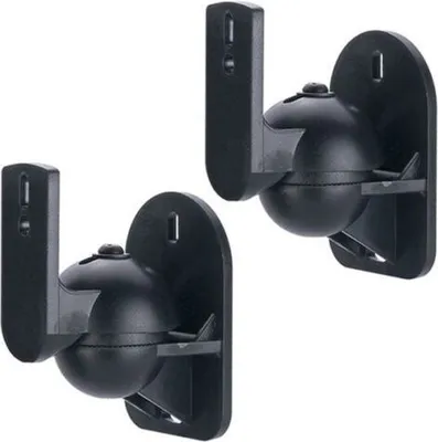 Produktbild von 2x Lautsprecher Wandhalterung Halterung Schwarz für TEUFEL LOGITECH JBL BOSE Boxen Halter