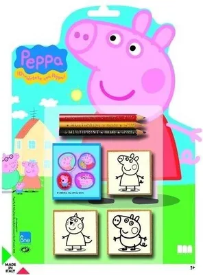 Obrázok produktu pre Multiprint Peppa Pig, Súprava detských pečiatok, 3 rok / roky, Netoxické, Viacfarebný