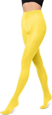 Image de Collants opaques pour femmes Merry Style en microfibre 70 deniers (jaune, taille L).