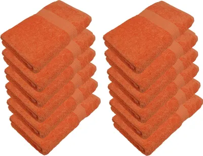 Produktbild von 12er Pack Gästetücher 30 x 50 cmMIA-A00-GAT-30x50-ORANGE-12