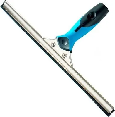 Image de Moerman Raclette à vitres Semi-Professionnelle avec poignée en acier inoxydable et caoutchouc Dura-Flex Moerman Raclette à vitres Semi-Professionnelle avec poignée en acier inoxydable et caoutchouc Dura-Flex