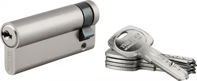 Produktbild von Schließzylinder für Trafic 6, 60x10mm, vernickelt, mit Schutz gegen Aufbrechen und Bohren, 5 Schlüssel - THIRARD