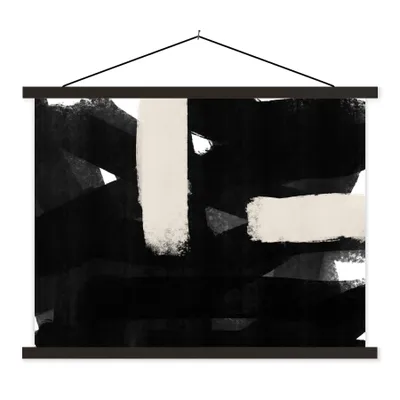 Produktbild von MuchoWow® Textilposter Abstrakt - Pastell - Minimalismus 40x30 cm mit schwarzem Rahmen - Dekorationen