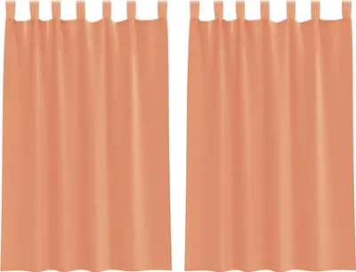 Produktbild von vidaXL Voile Vorhänge mit Schlaufen 2 Stk. Terrakottarot 140x175 cm