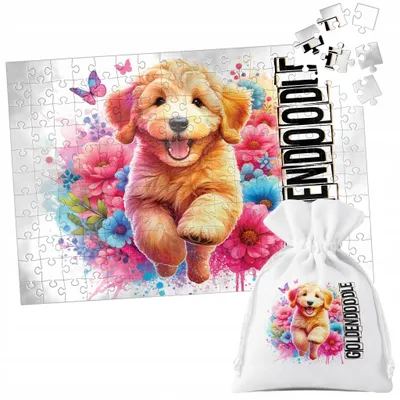Zdjęcie produktu dla Puzzle Tradycyjne - Pies Psy Piesek Rasa Goldendoodle - 252El
