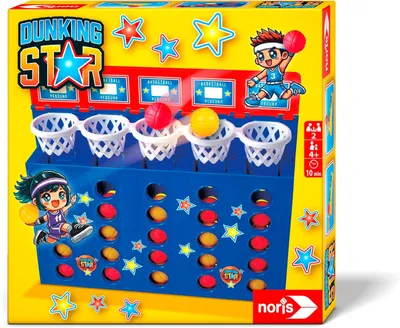 Produktbild von Noris Familienspiel Partyspiel Dunking Star Basketballspiel 606062095