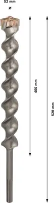 Obrázek produktu pro Bosch 2 608 586 807, Vrtačka, Hammer drill bit, 5,2 cm, 520 mm, Betonový, Kámen, 40 cm