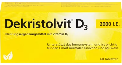Produktbild von Dekristolvit D3 2000 I.E. Tabletten unterstützt das Immunsystem, 60 St. Tabletten
