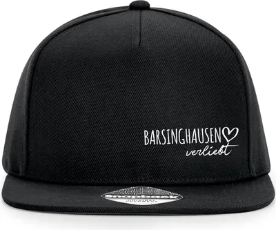 Produktbild von Huuraa Cappy Mütze Barsinghausen verliebt Black Polyester Snapback Kappe Geschenkidee