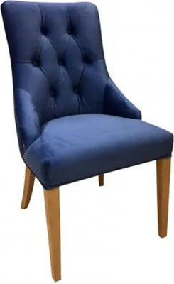 Produktbild von Chesterfield Set 6x Sessel Esszimmerstuhl Stoff Polster Stühl Gastro Esszimmer