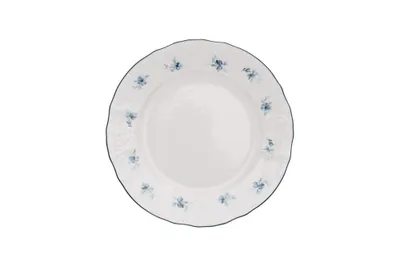 Obrázok produktu pre Thun 1794 Dezertný tanier, český porcelán, Bernadotte, 19 cm, modré rozety, Thun