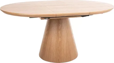 Image de Table de salle à manger, table de cuisine Angel, dimensions 120-160 x 120 cm, couleur au choix, finition chêne naturel
