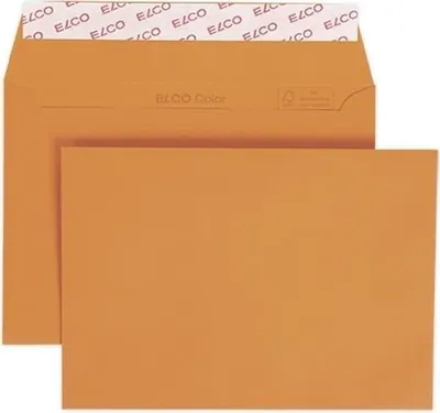 Produktbild von Briefumschläge Color C6 orange Haftklebung Papier 100 g/qm VE=25 Stück