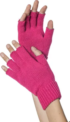 Produktbild von W51040-14 pink Damen Strick Handschuhe Fingerlos