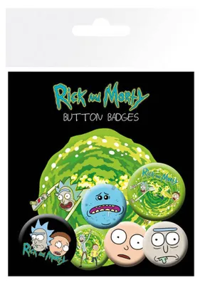Produktbild von Set Abzeichen Rick und Morty Zeichen