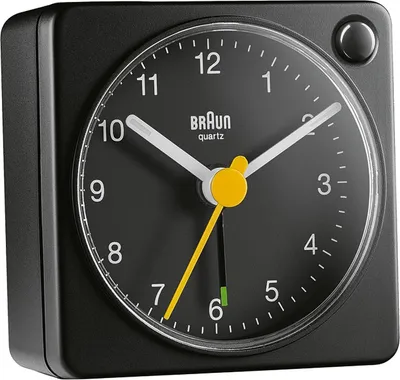 Produktbild von BRAUN Quarz Reisewecker BC02XB mit Lichtfunktion schwarz