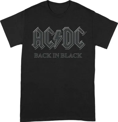 Obrázok produktu pre AC/DC - Tričko "Back In Black" pre mužov/dámy Uni BI107 (M) (Black/Grey)
