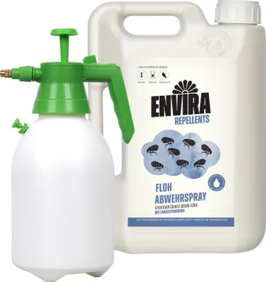 Produktbild von Envira Floh Abwehrspray mit Drucksprüher 2L