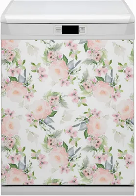 Produktbild von Magnete  Küche Magnetmatte Magnet für Spülmaschine Abwaschbar Nachbildung 60x80 cm  - Blumenpastell