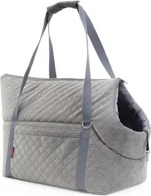 Image de Sac pour chiens Sac de transport pour chiens Sac de transport pour chats Boîte de transport New Velvet Grey L