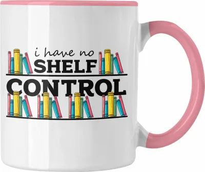 Produktbild von Trendation -  Lesen Lustige Leseratte Tasse  Geschenk für Bücherliebhaber Leseratten (Rosa)