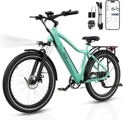Produktbild von RCB G5 E-Bike 27.5" elektrofahrrad, 36V 13Ah Akku, 60-90km Reichweite, 7-Gang,25 km/h, App/NFC,Scheibenbremsen, sperrbare Federung