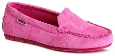 Produktbild von topschuhe24 3015 Damen Velours Mokassins Komfort Slipper , Farbe:Pink, Größe:36 EU