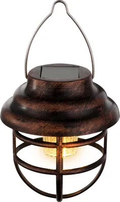 Produktbild von LED Solar Hängeleuchte, rostfarben, H 14 cm