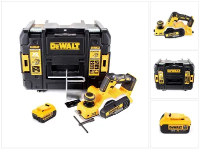 Produktbild von DeWalt DCP 580 NT Akku Hobel 18V 82mm + 1x Akku  4,0Ah + TSTAK - ohne Ladegerät